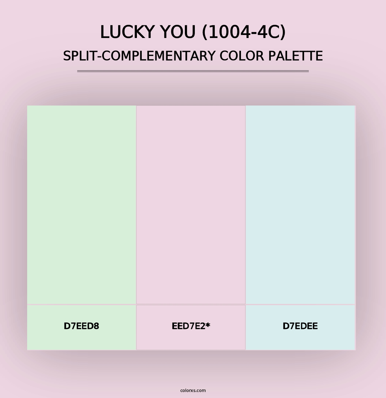 Lucky You (1004-4C) - Split-Complementary Color Palette