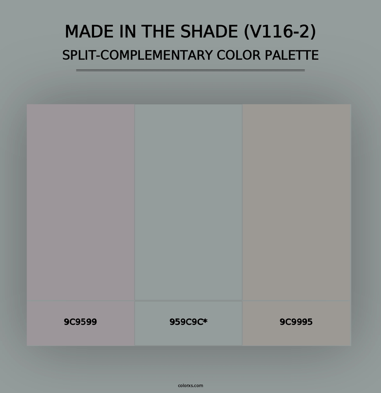 Made in the Shade (V116-2) - Split-Complementary Color Palette