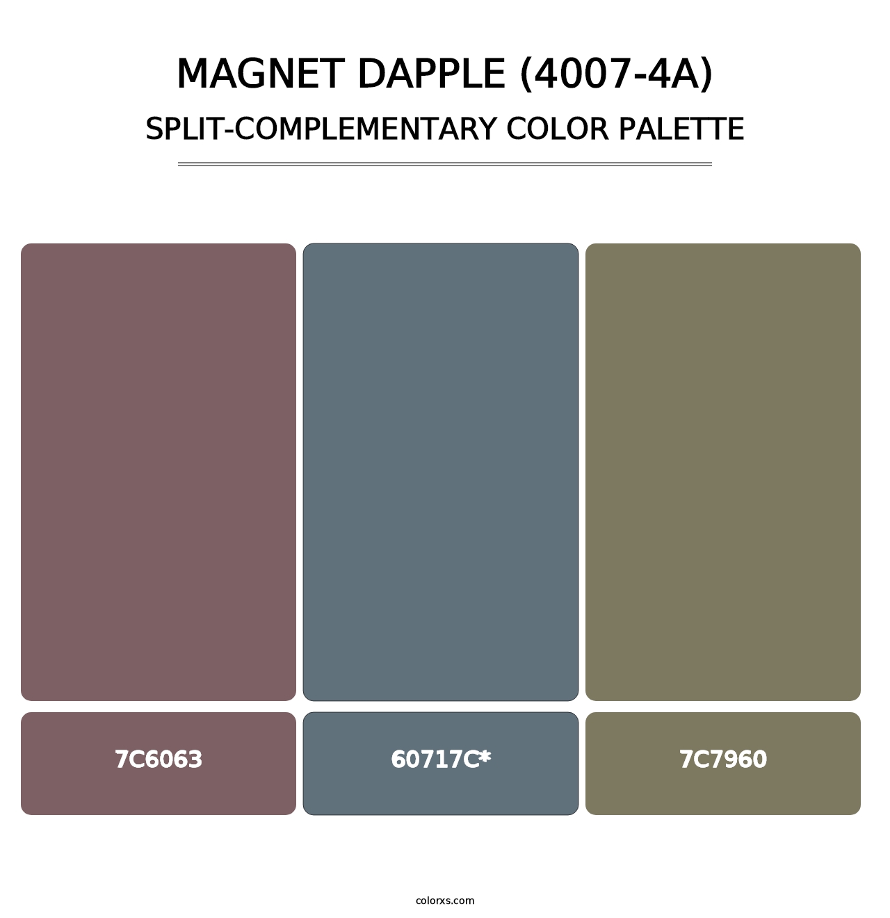 Magnet Dapple (4007-4A) - Split-Complementary Color Palette