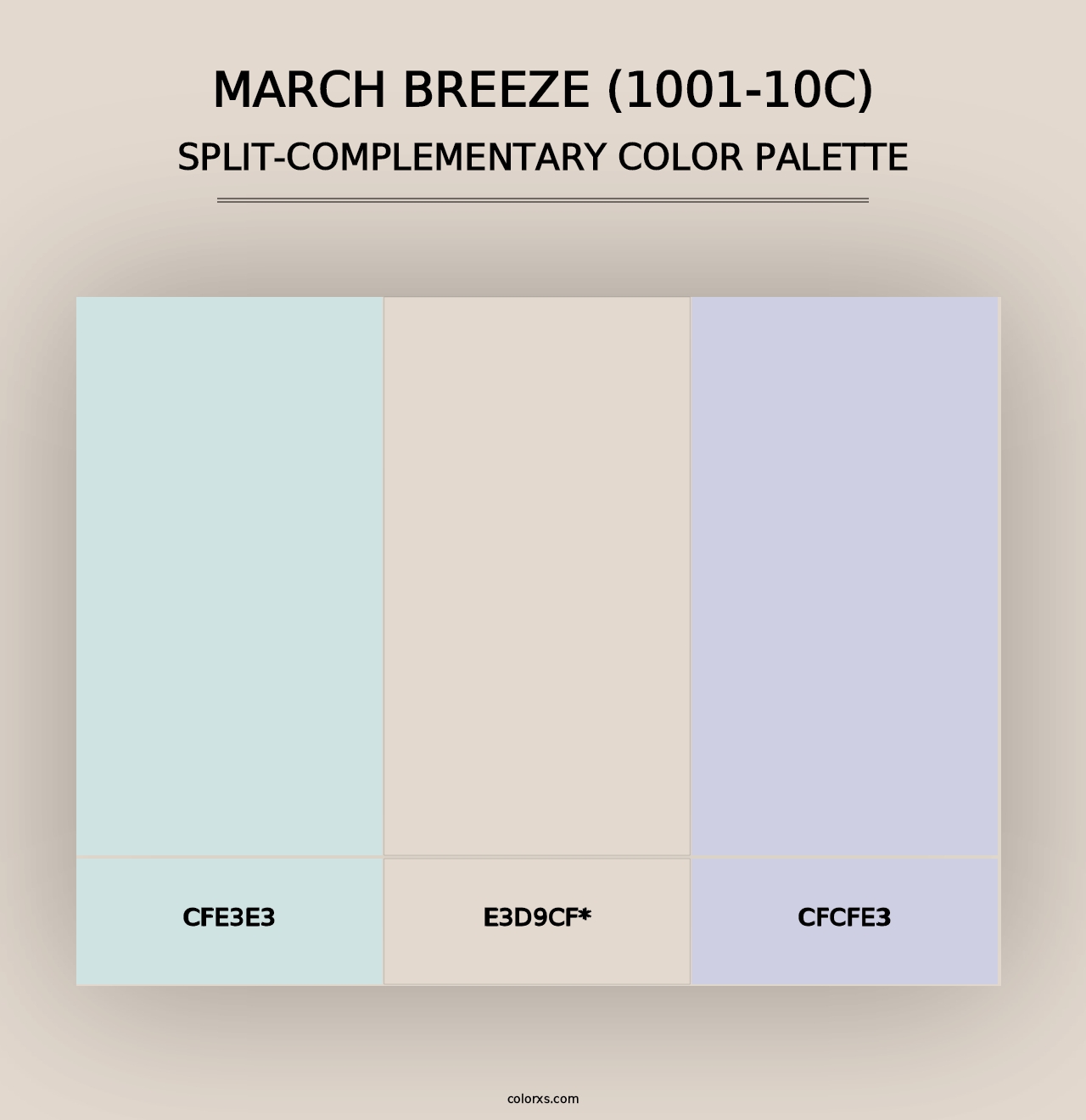 March Breeze (1001-10C) - Split-Complementary Color Palette