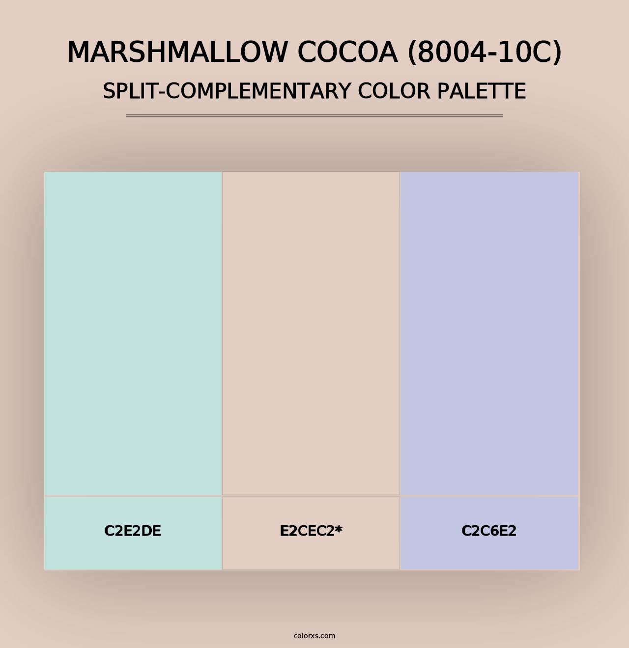 Marshmallow Cocoa (8004-10C) - Split-Complementary Color Palette