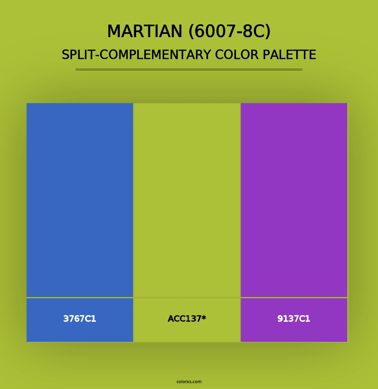 Martian (6007-8C) - Split-Complementary Color Palette