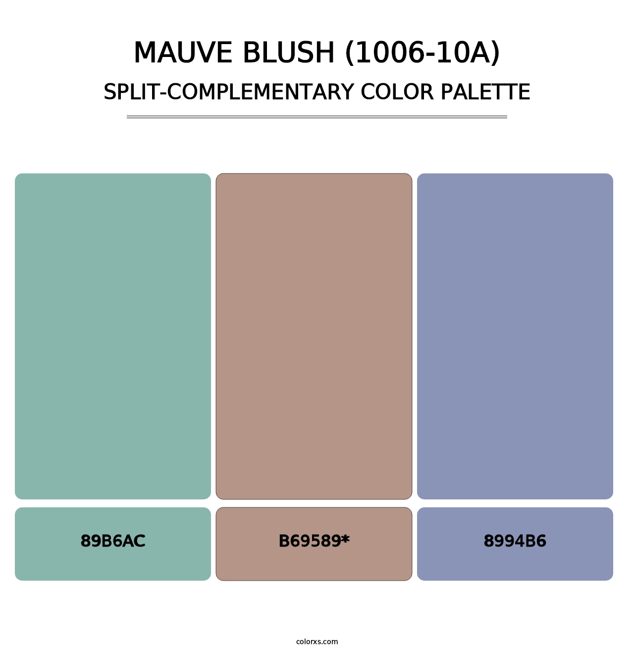 Mauve Blush (1006-10A) - Split-Complementary Color Palette