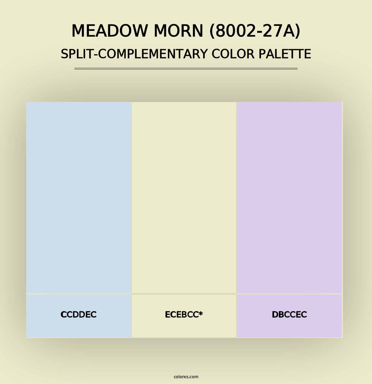 Meadow Morn (8002-27A) - Split-Complementary Color Palette