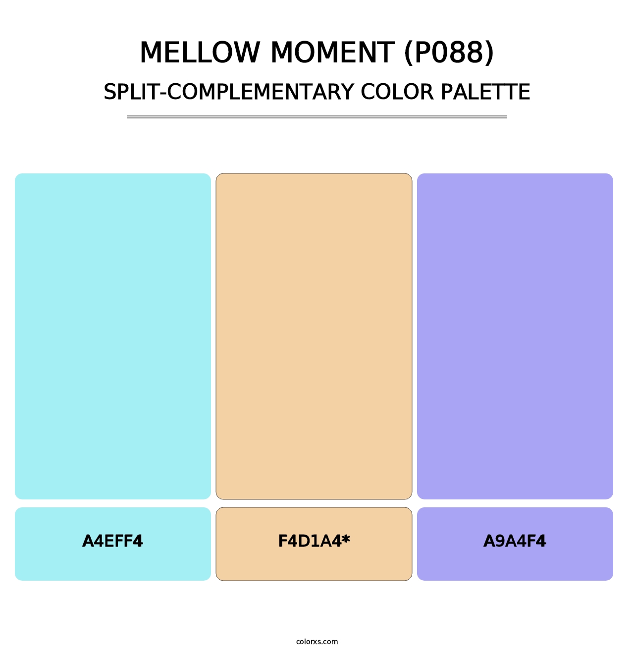 Mellow Moment (P088) - Split-Complementary Color Palette