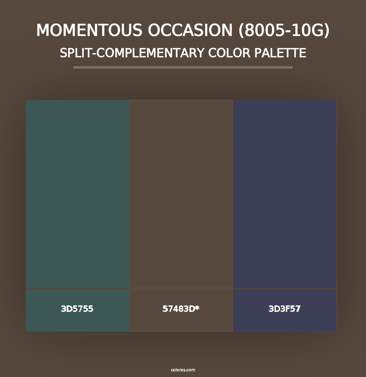 Momentous Occasion (8005-10G) - Split-Complementary Color Palette