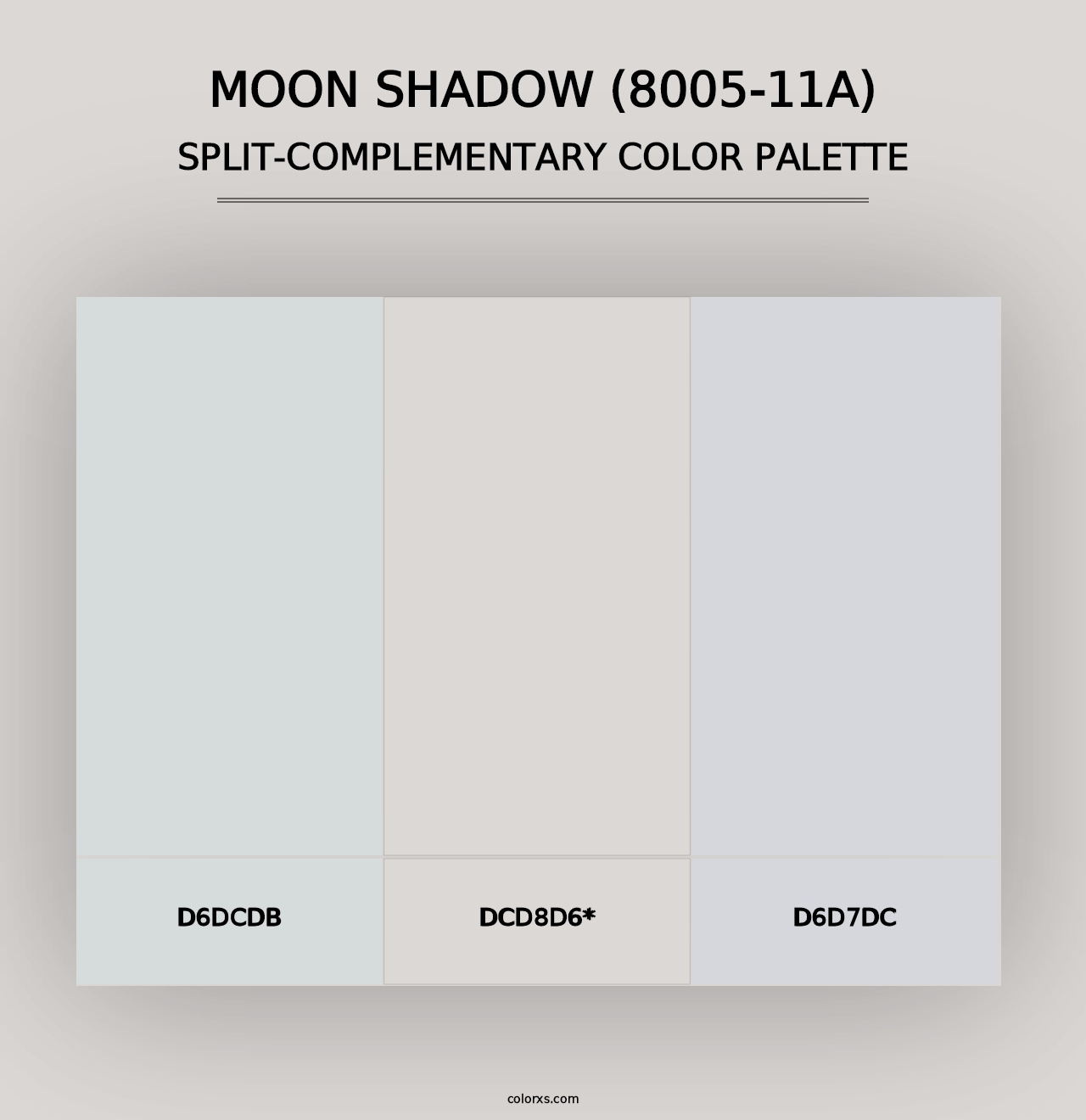 Moon Shadow (8005-11A) - Split-Complementary Color Palette