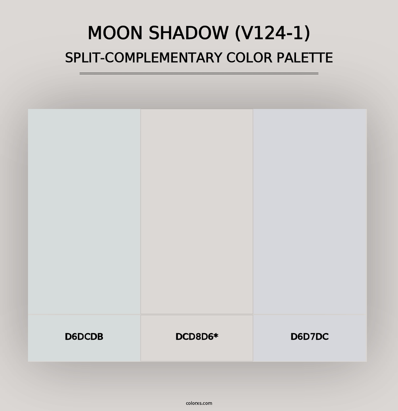 Moon Shadow (V124-1) - Split-Complementary Color Palette