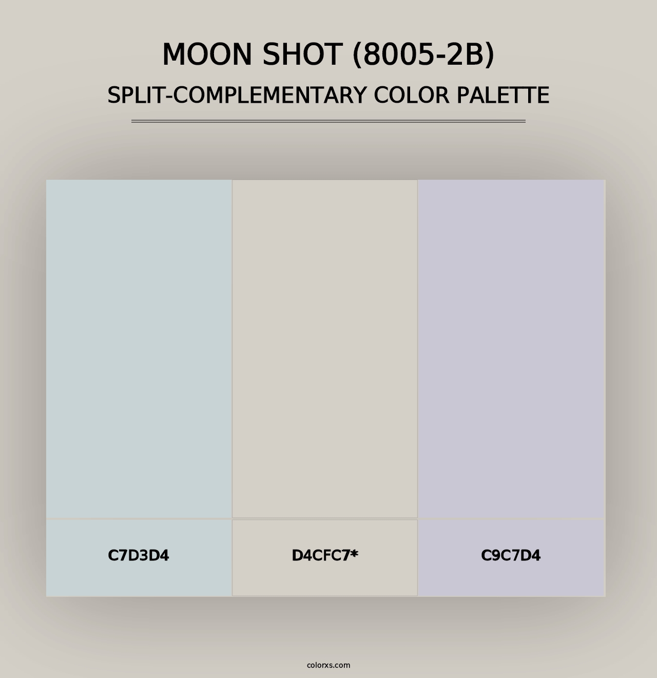 Moon Shot (8005-2B) - Split-Complementary Color Palette