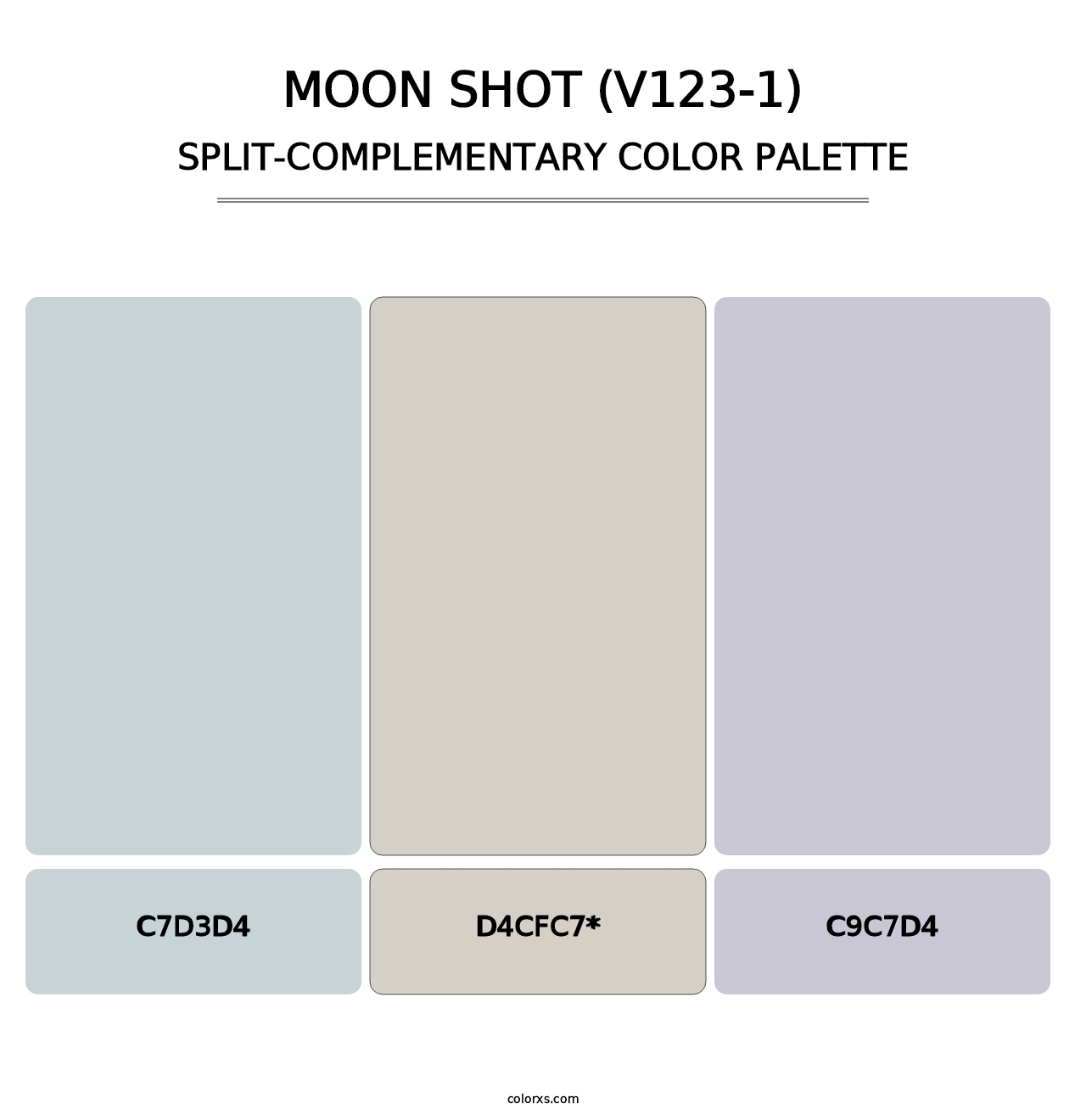 Moon Shot (V123-1) - Split-Complementary Color Palette