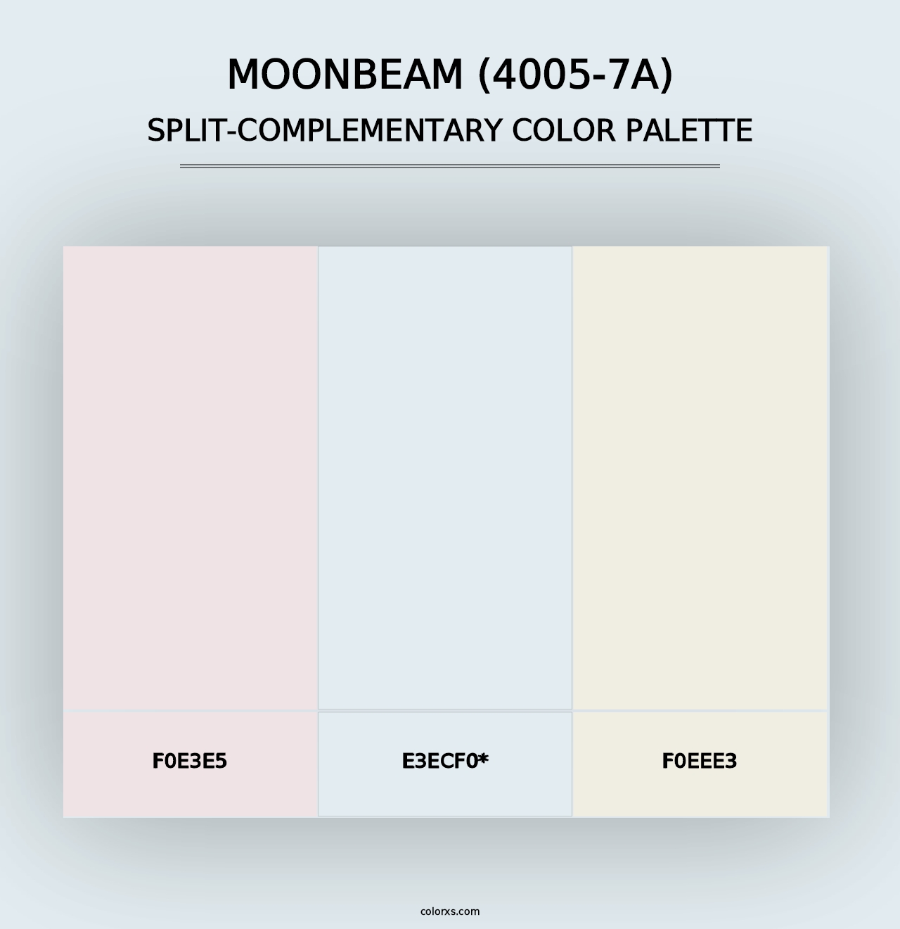 Moonbeam (4005-7A) - Split-Complementary Color Palette