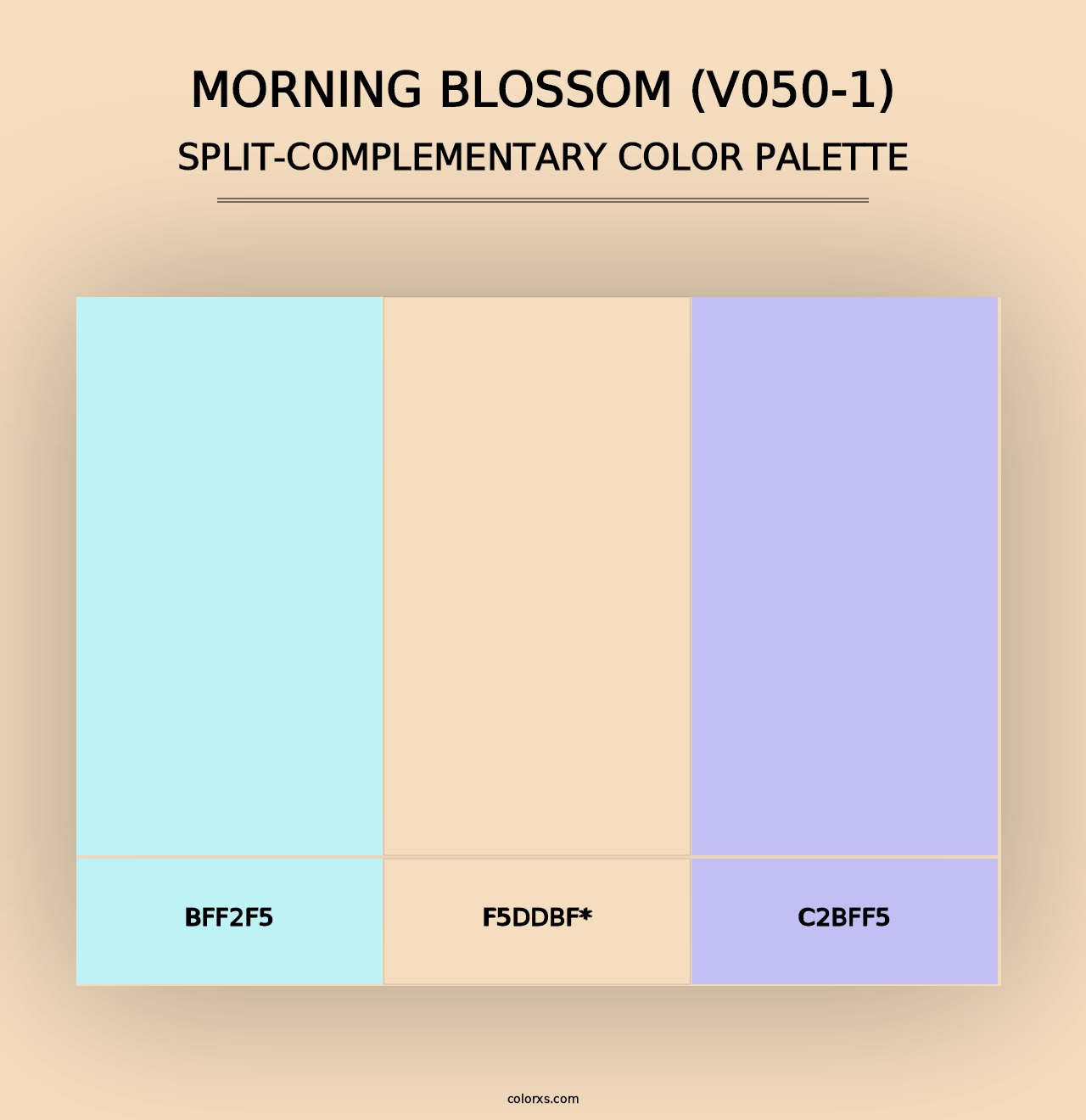 Morning Blossom (V050-1) - Split-Complementary Color Palette