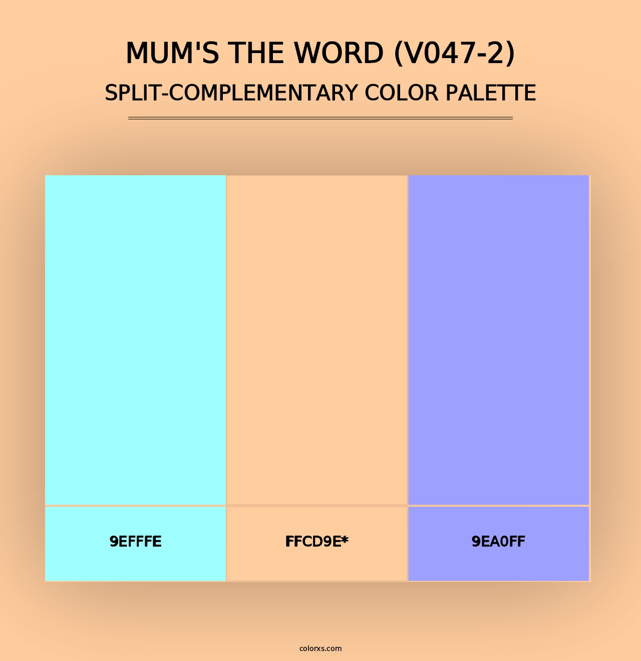 Mum's the Word (V047-2) - Split-Complementary Color Palette