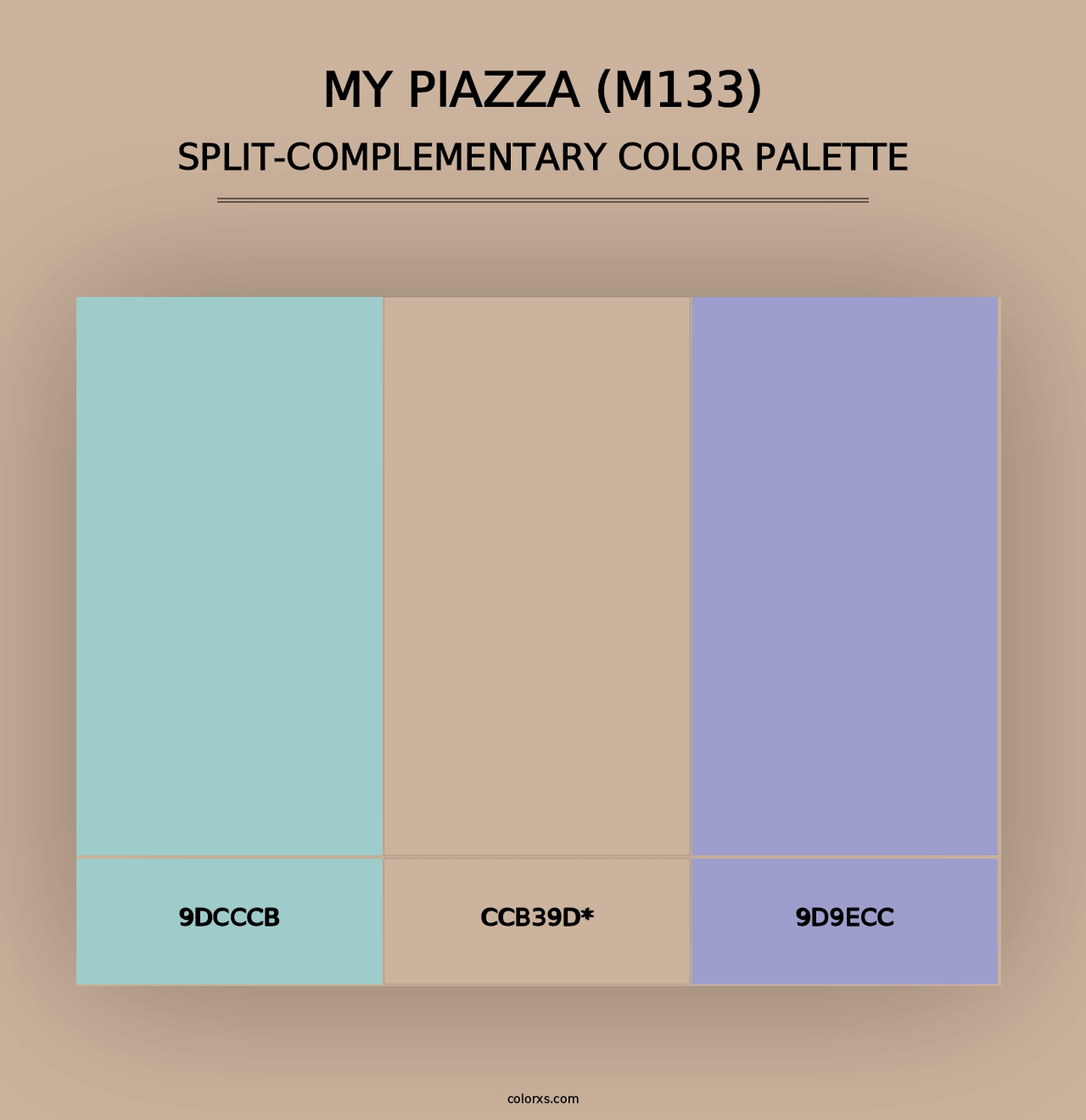 My Piazza (M133) - Split-Complementary Color Palette