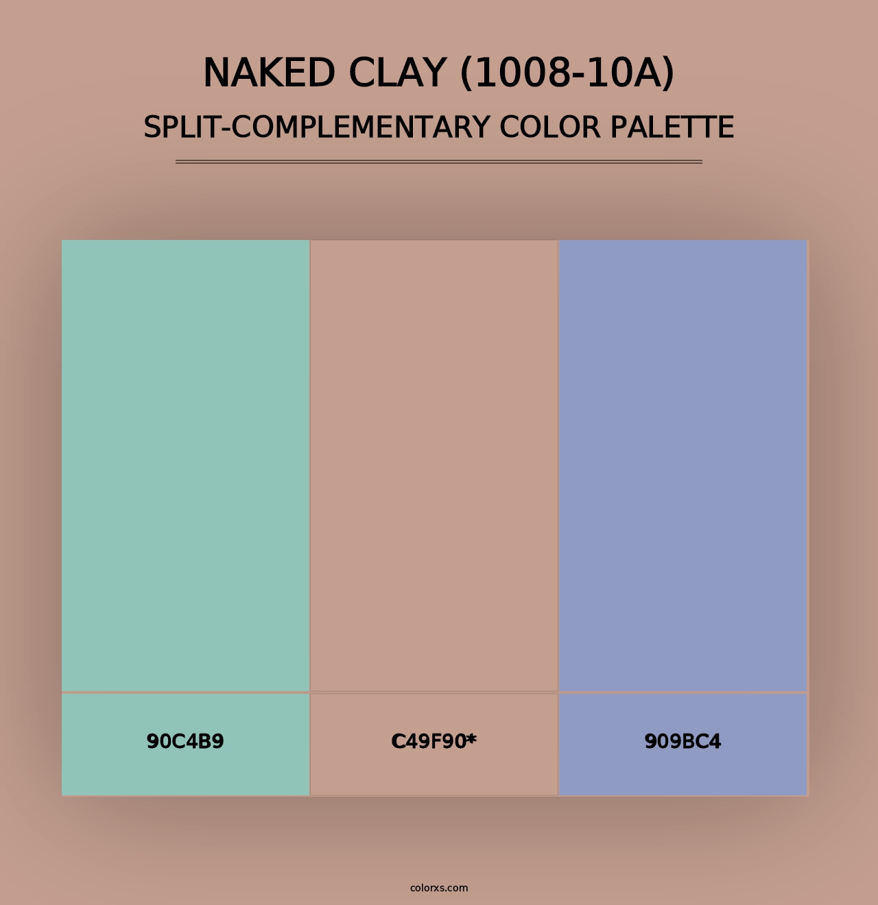 Naked Clay (1008-10A) - Split-Complementary Color Palette