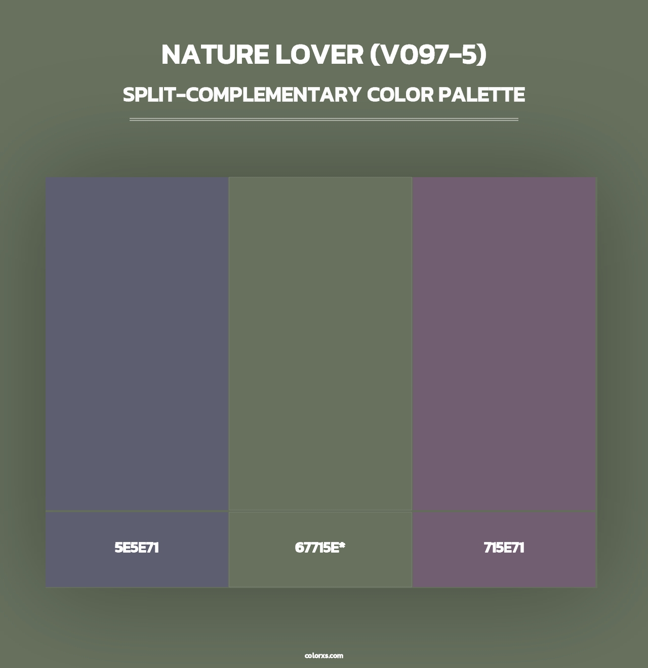 Nature Lover (V097-5) - Split-Complementary Color Palette