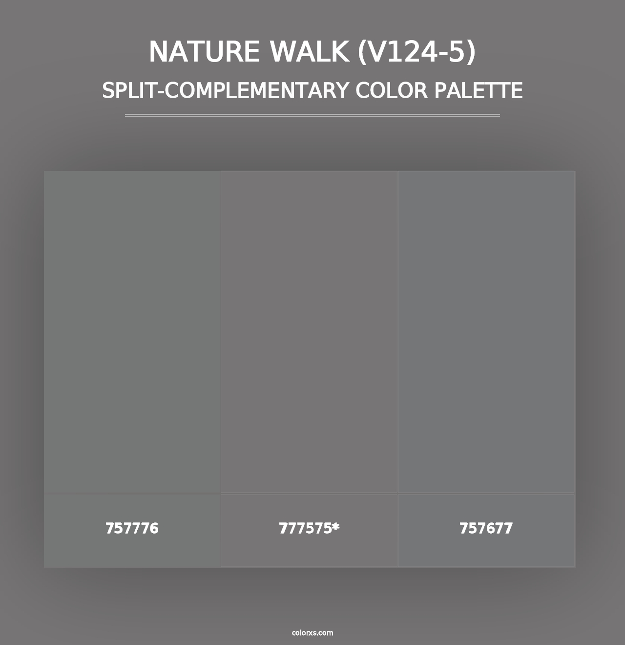 Nature Walk (V124-5) - Split-Complementary Color Palette