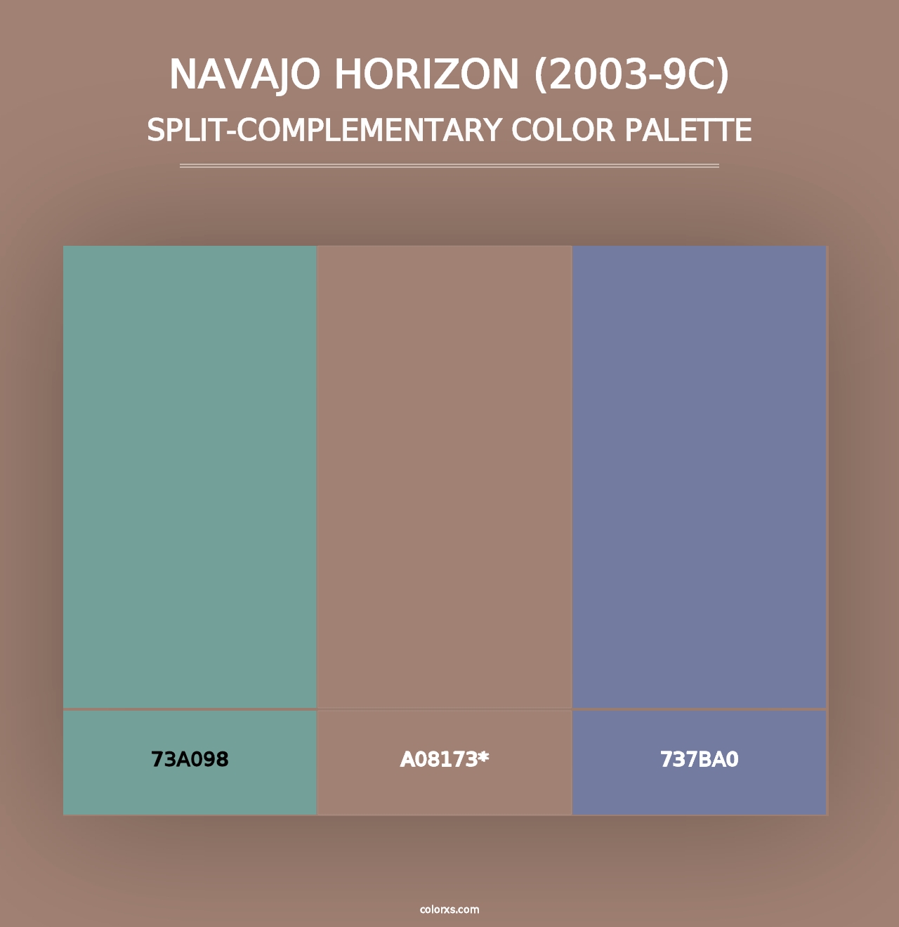 Navajo Horizon (2003-9C) - Split-Complementary Color Palette