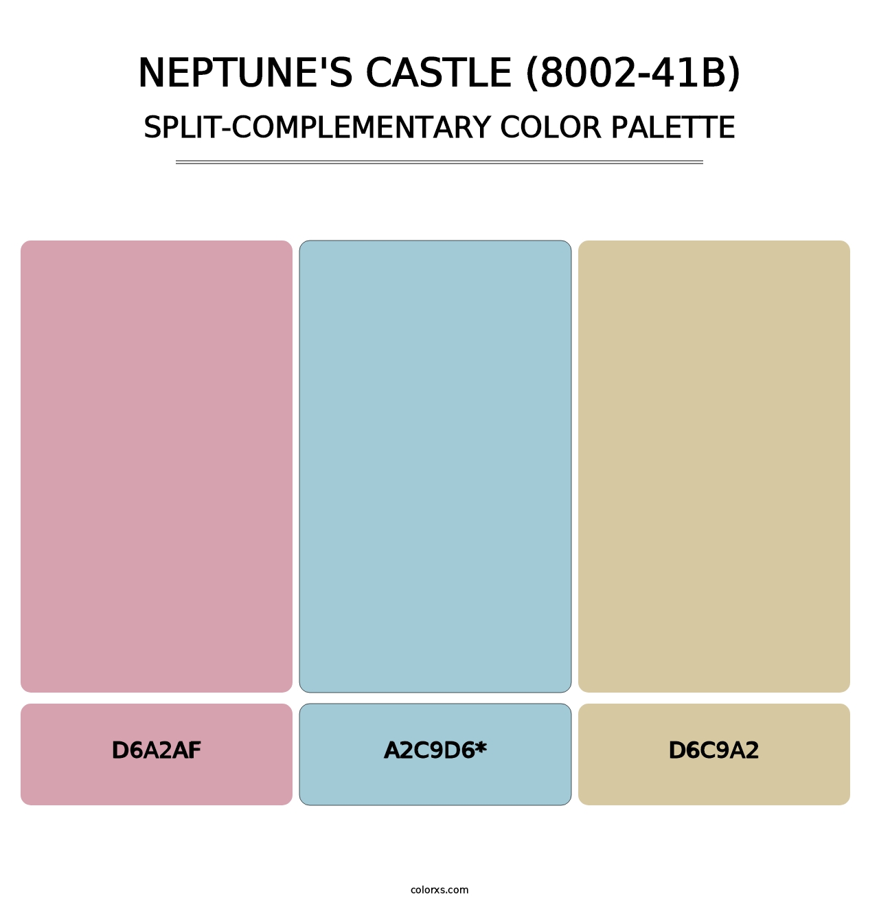 Neptune's Castle (8002-41B) - Split-Complementary Color Palette