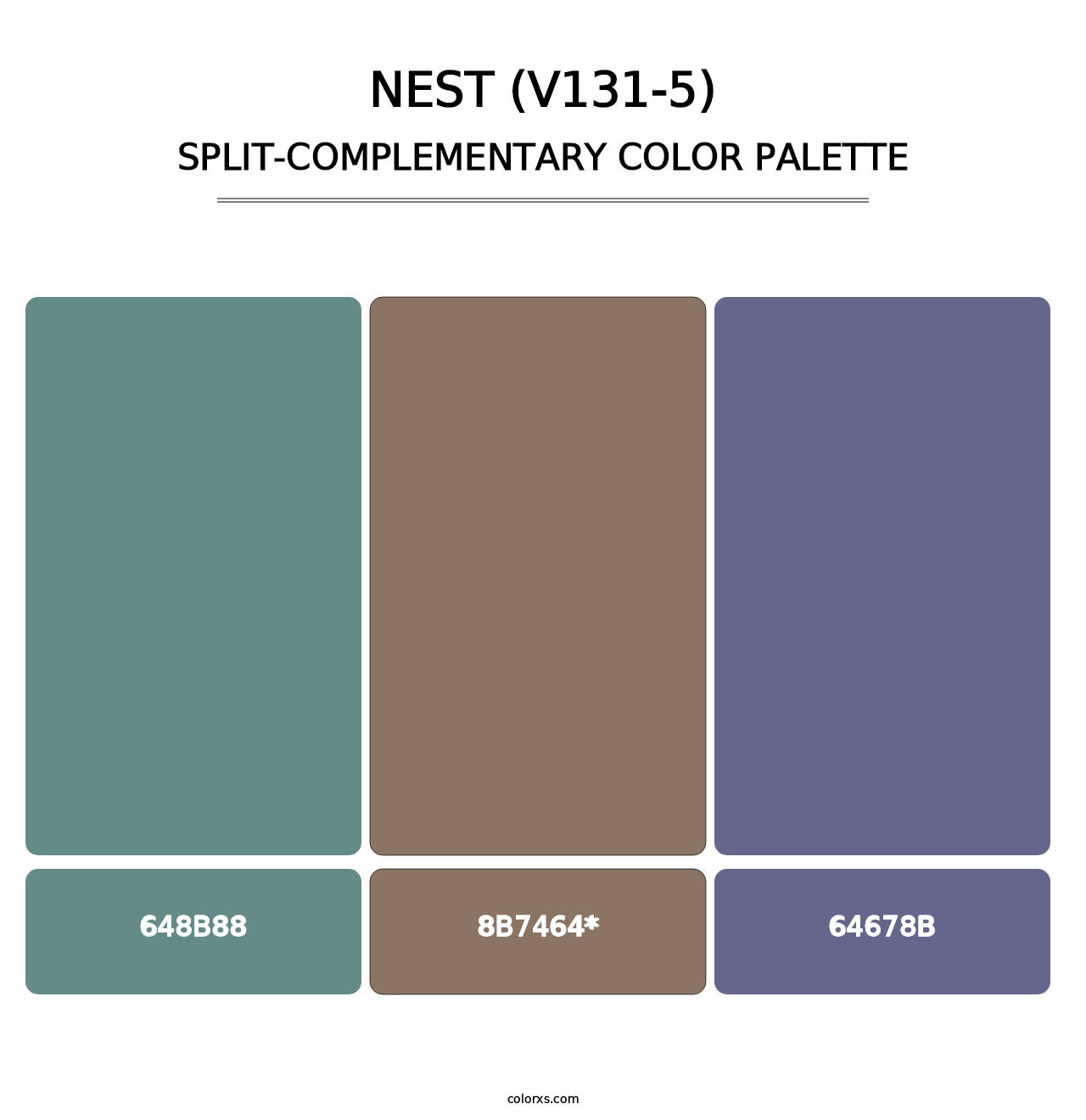 Nest (V131-5) - Split-Complementary Color Palette