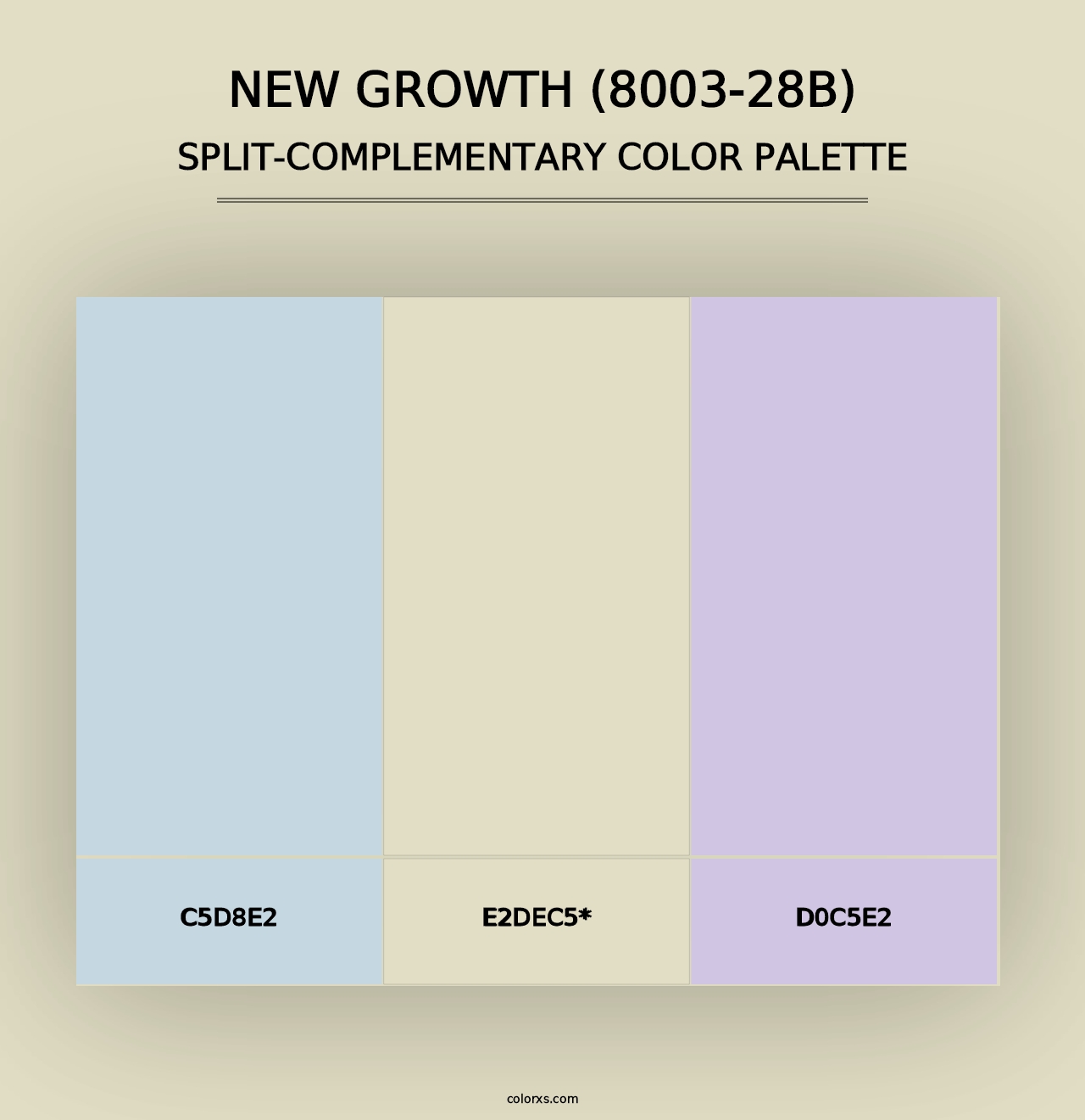 New Growth (8003-28B) - Split-Complementary Color Palette