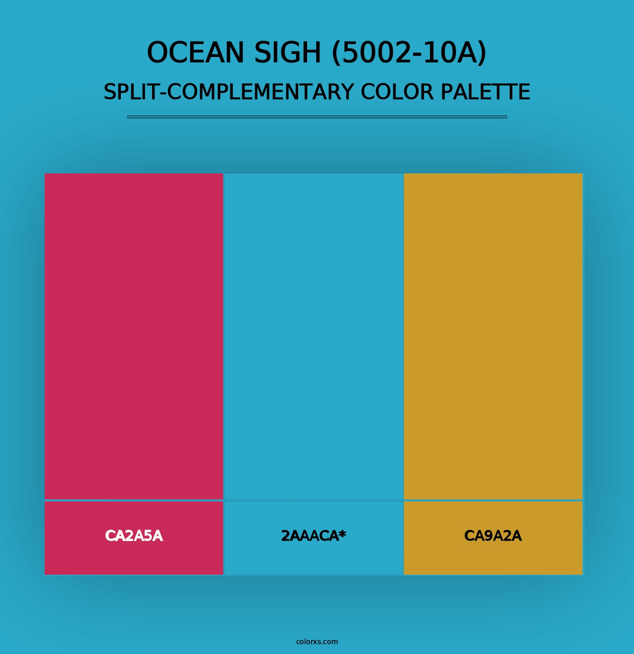 Ocean Sigh (5002-10A) - Split-Complementary Color Palette