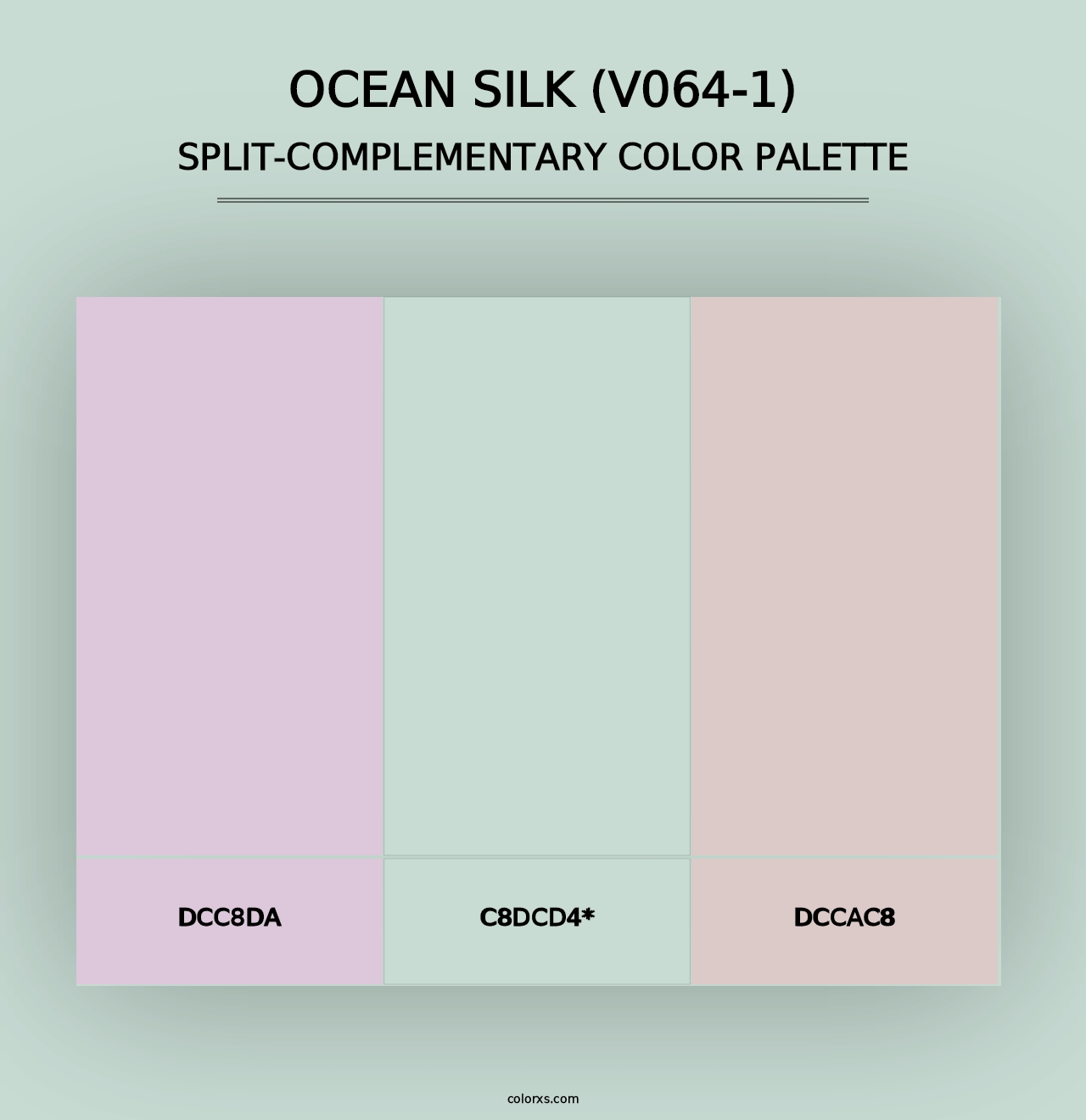 Ocean Silk (V064-1) - Split-Complementary Color Palette