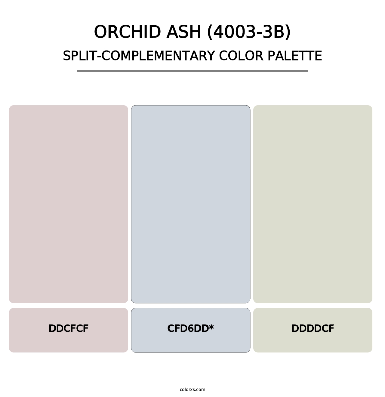 Orchid Ash (4003-3B) - Split-Complementary Color Palette