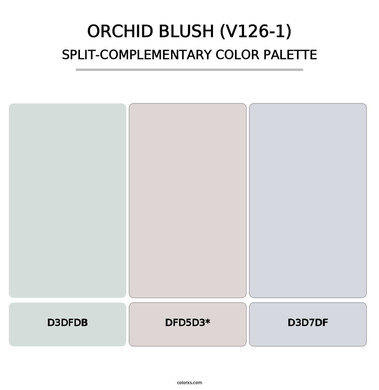 Orchid Blush (V126-1) - Split-Complementary Color Palette