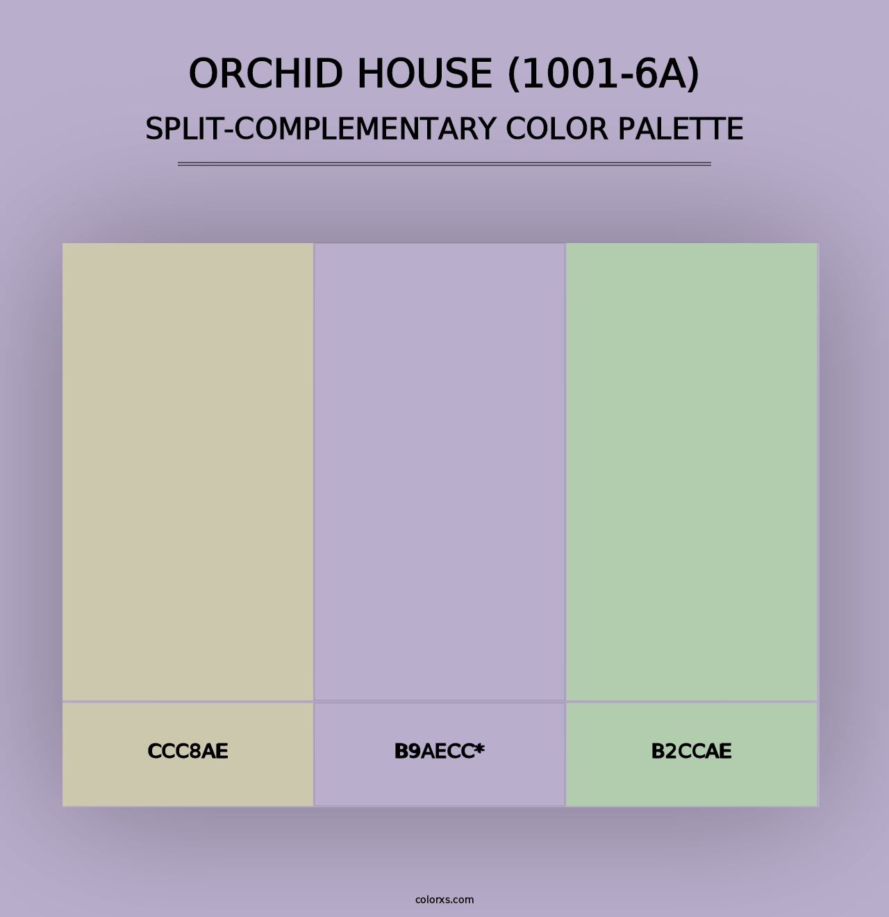 Orchid House (1001-6A) - Split-Complementary Color Palette