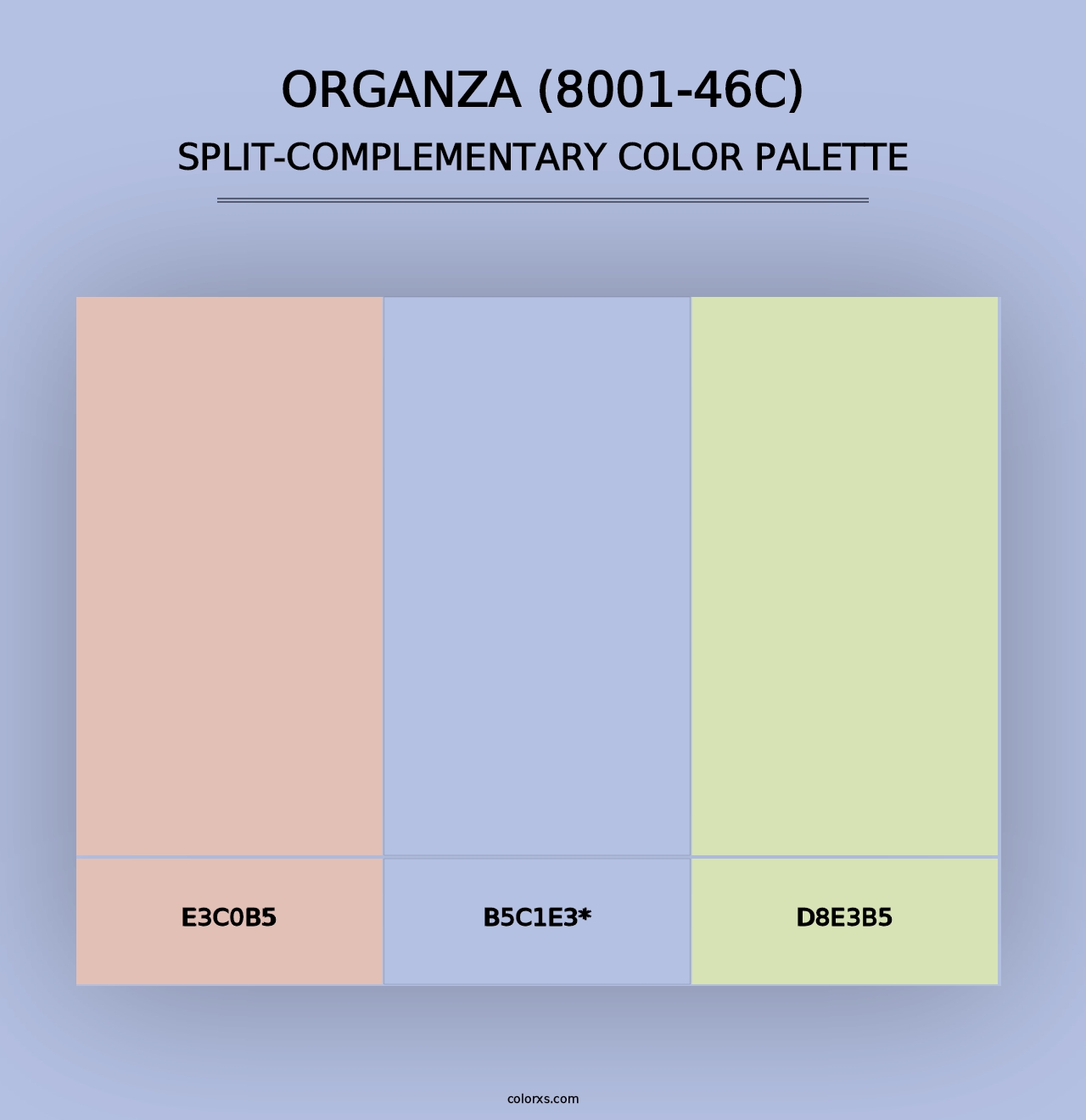 Organza (8001-46C) - Split-Complementary Color Palette