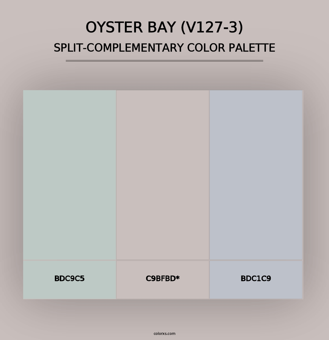 Oyster Bay (V127-3) - Split-Complementary Color Palette