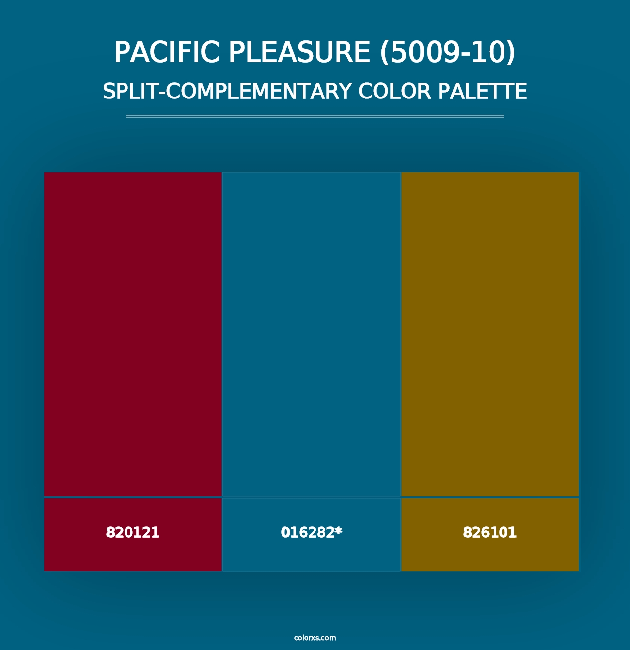 Pacific Pleasure (5009-10) - Split-Complementary Color Palette