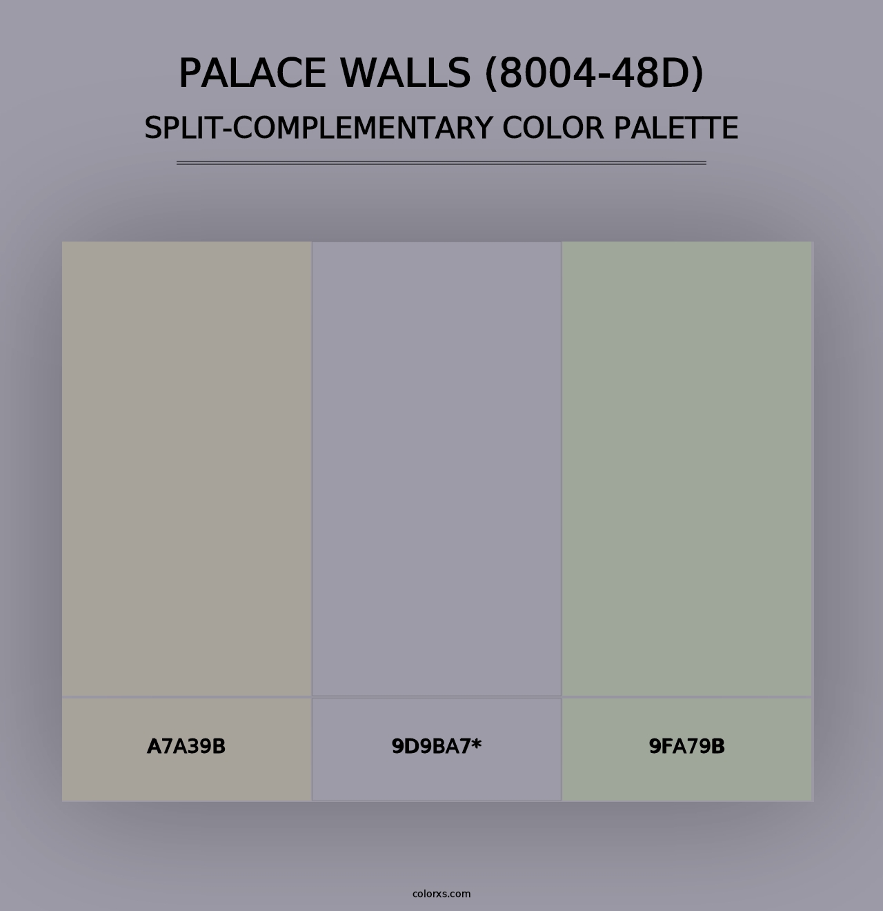 Palace Walls (8004-48D) - Split-Complementary Color Palette