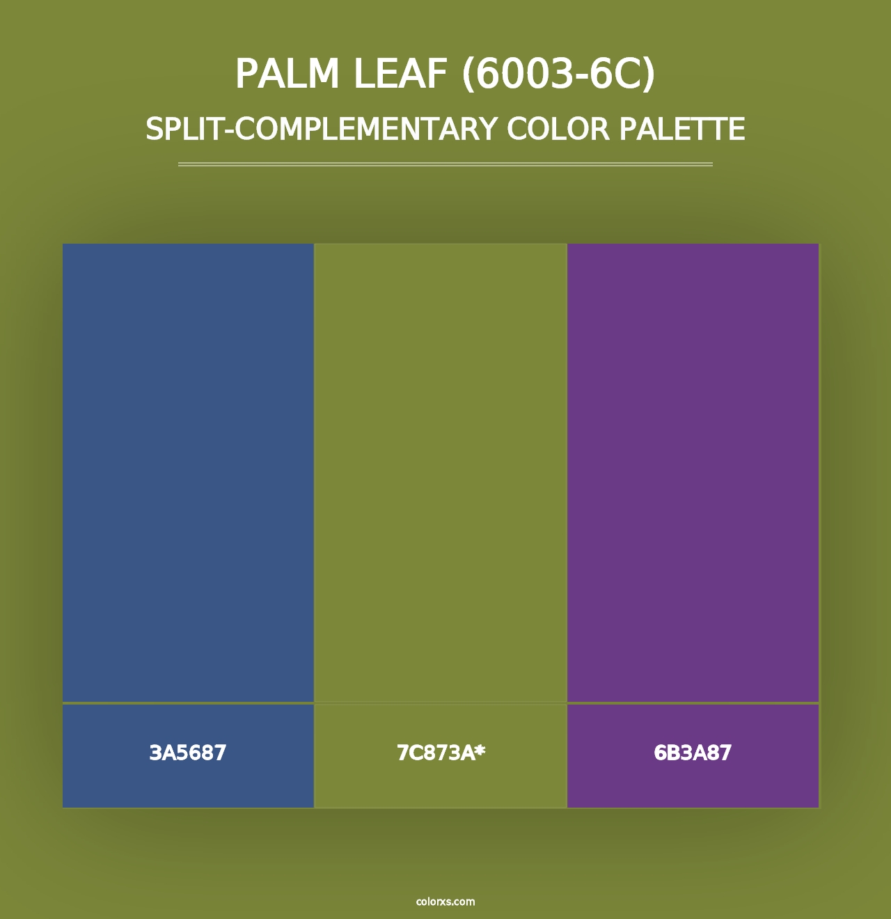 Palm Leaf (6003-6C) - Split-Complementary Color Palette