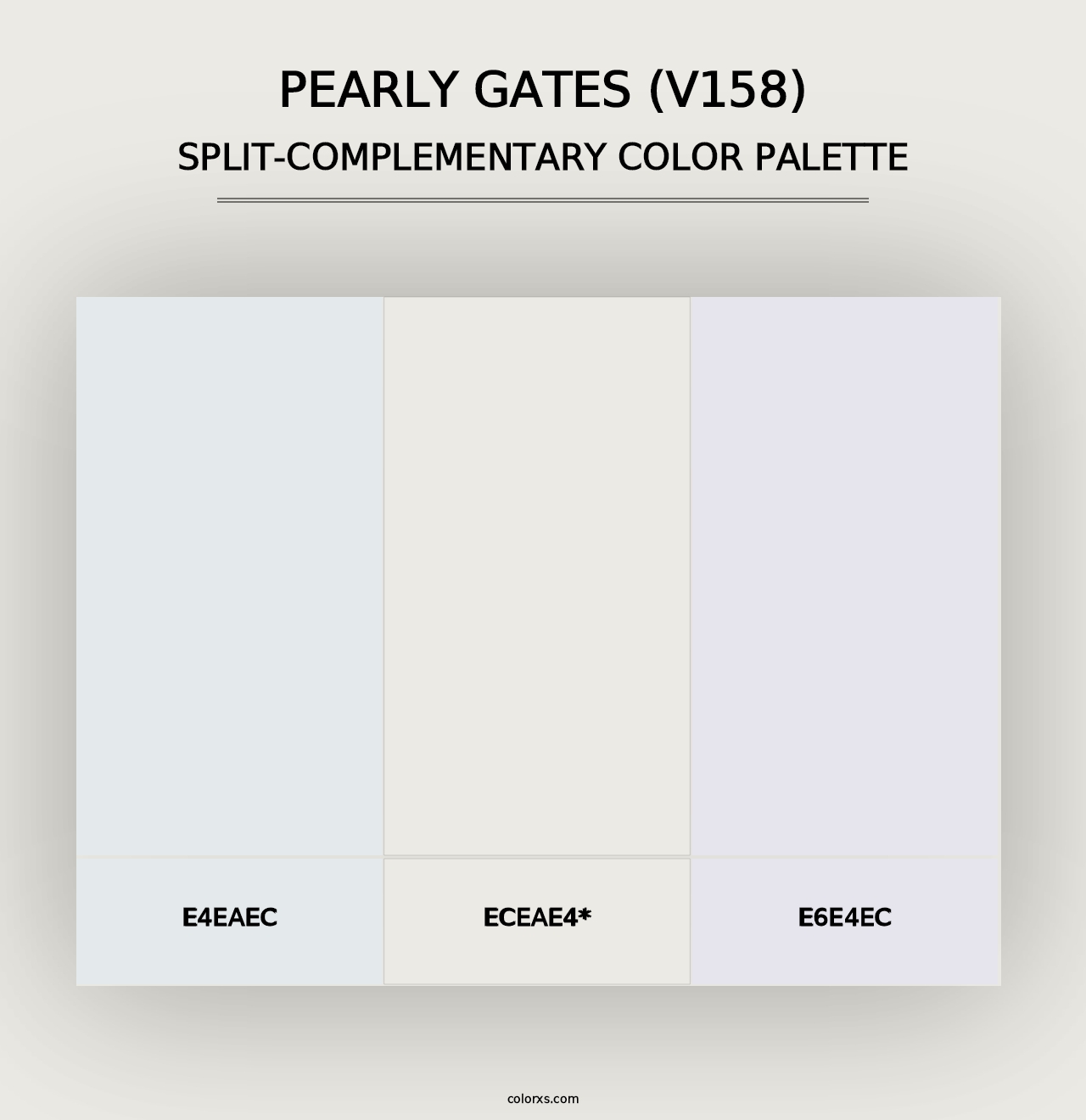 Pearly Gates (V158) - Split-Complementary Color Palette