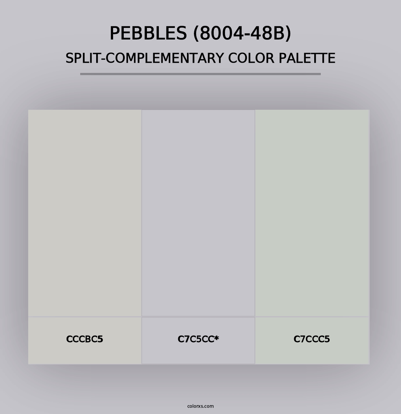 Pebbles (8004-48B) - Split-Complementary Color Palette