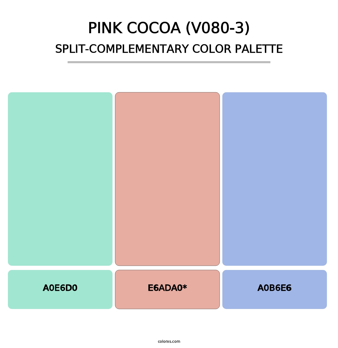 Pink Cocoa (V080-3) - Split-Complementary Color Palette