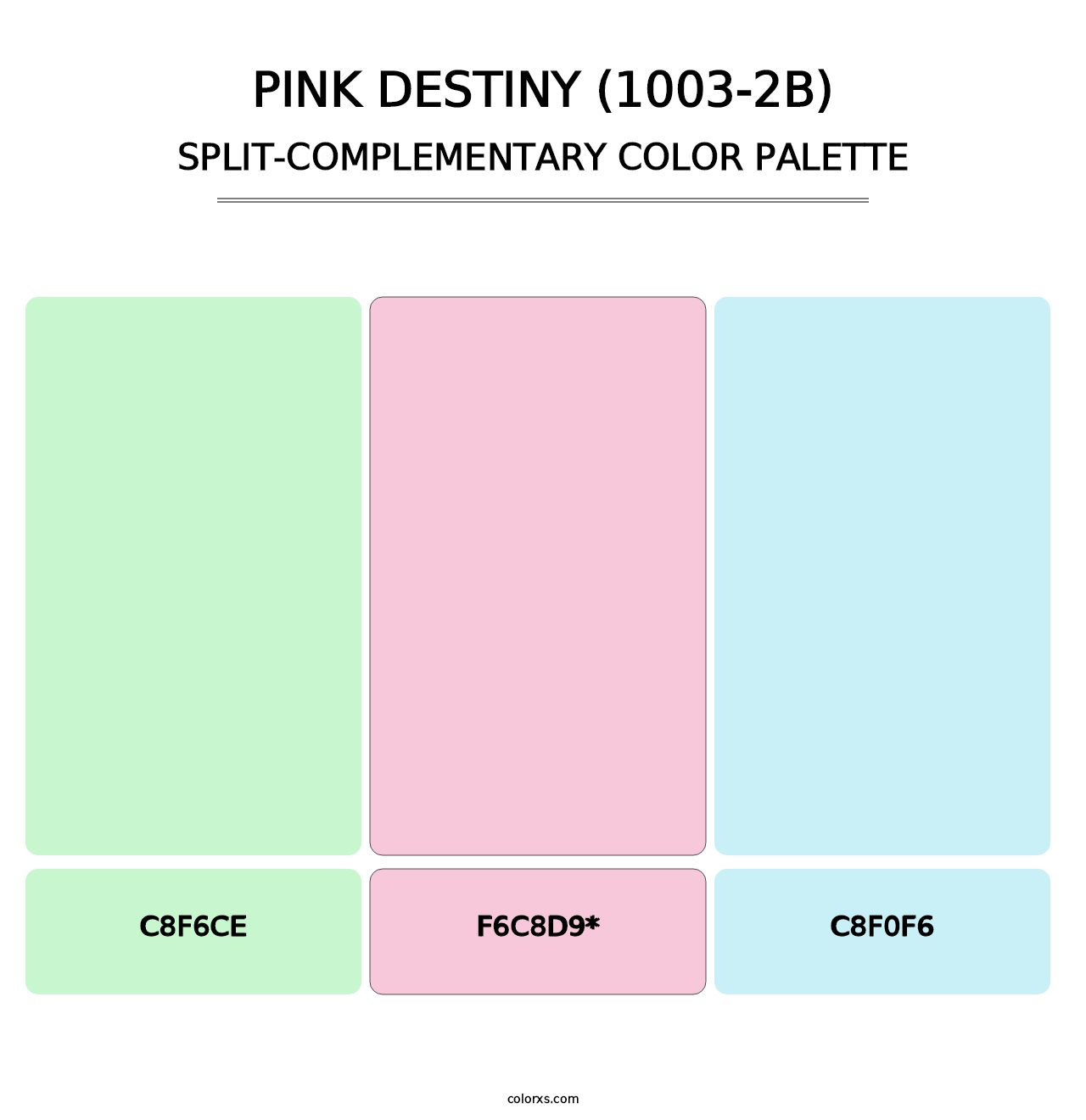 Pink Destiny (1003-2B) - Split-Complementary Color Palette