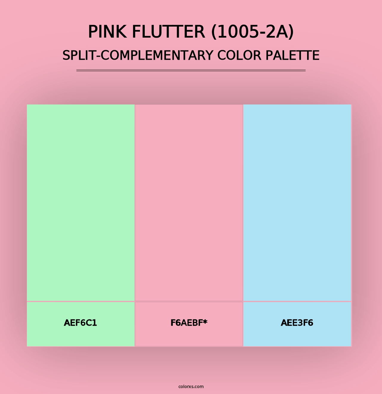 Pink Flutter (1005-2A) - Split-Complementary Color Palette