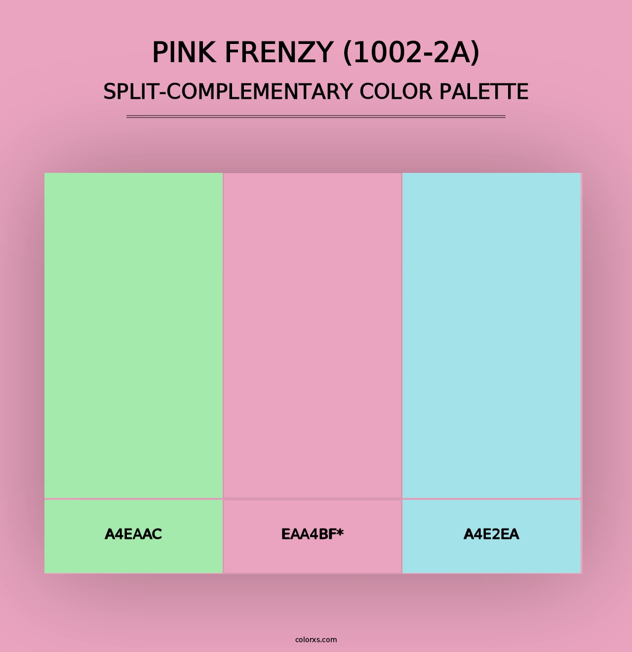 Pink Frenzy (1002-2A) - Split-Complementary Color Palette