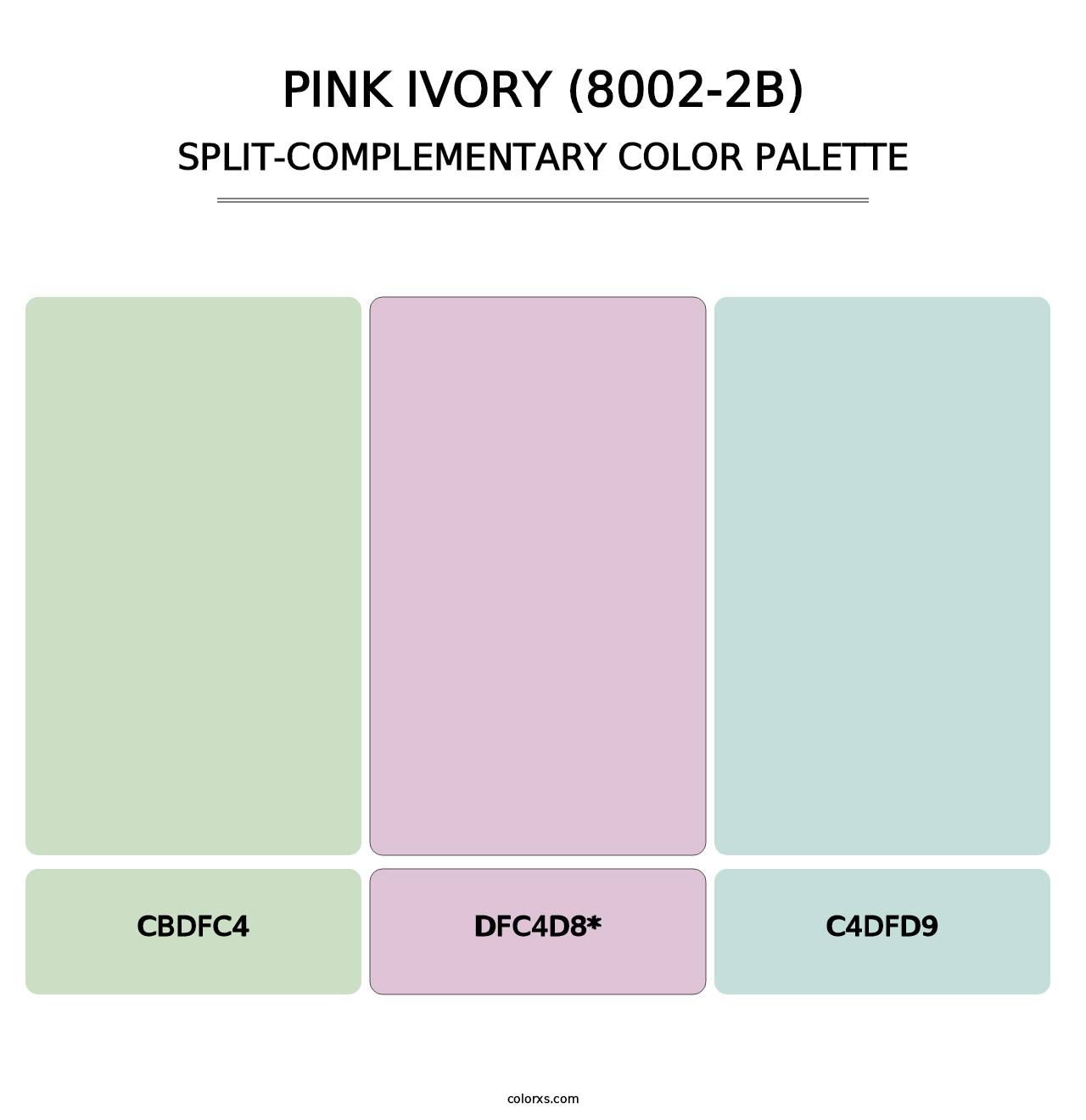 Pink Ivory (8002-2B) - Split-Complementary Color Palette