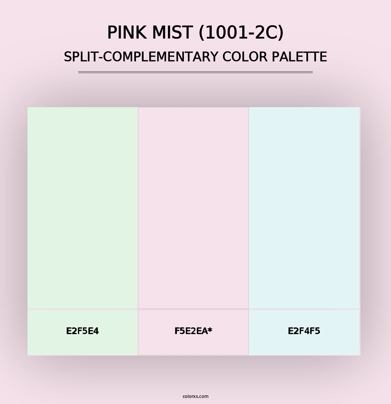 Pink Mist (1001-2C) - Split-Complementary Color Palette