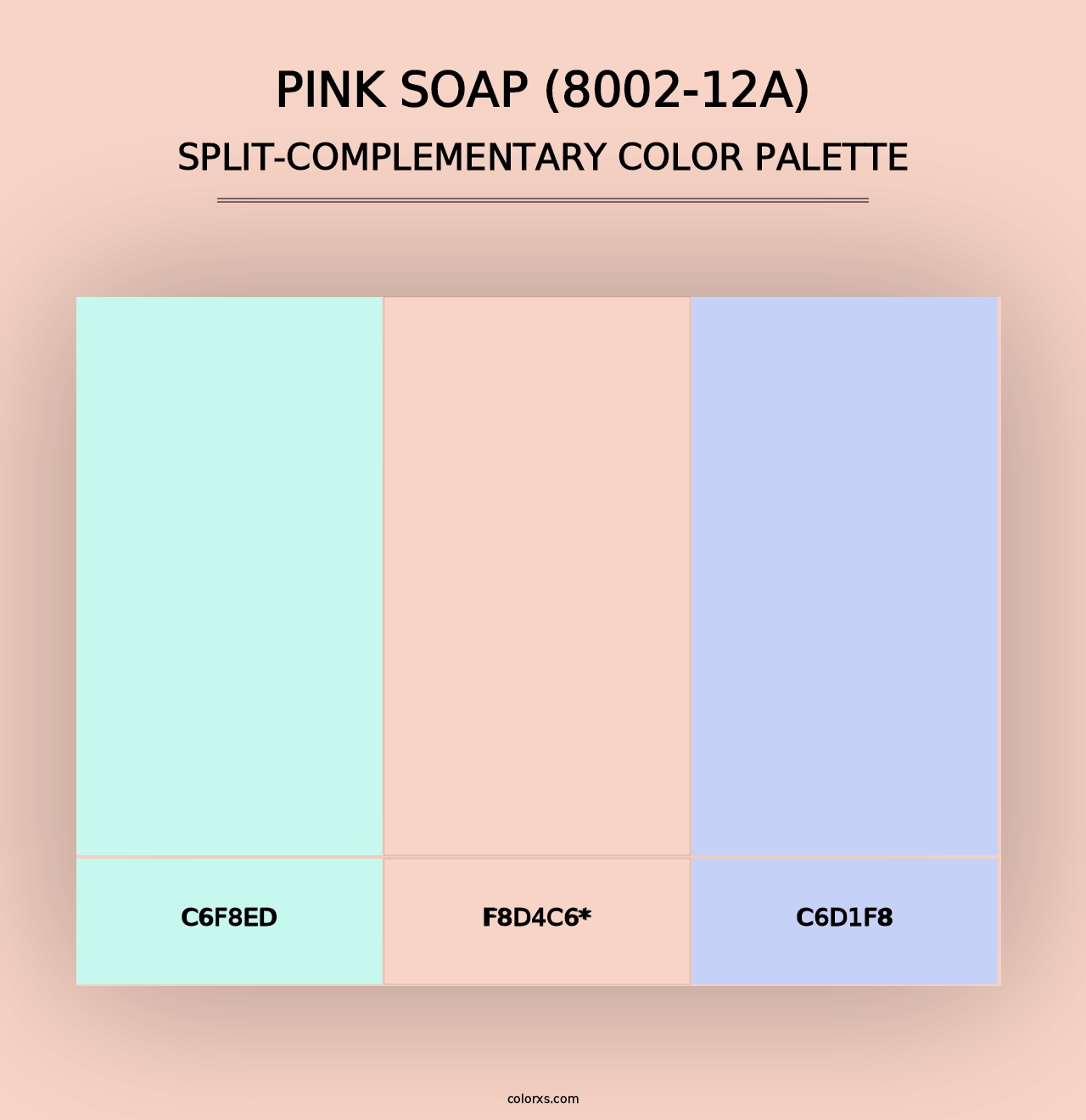 Pink Soap (8002-12A) - Split-Complementary Color Palette