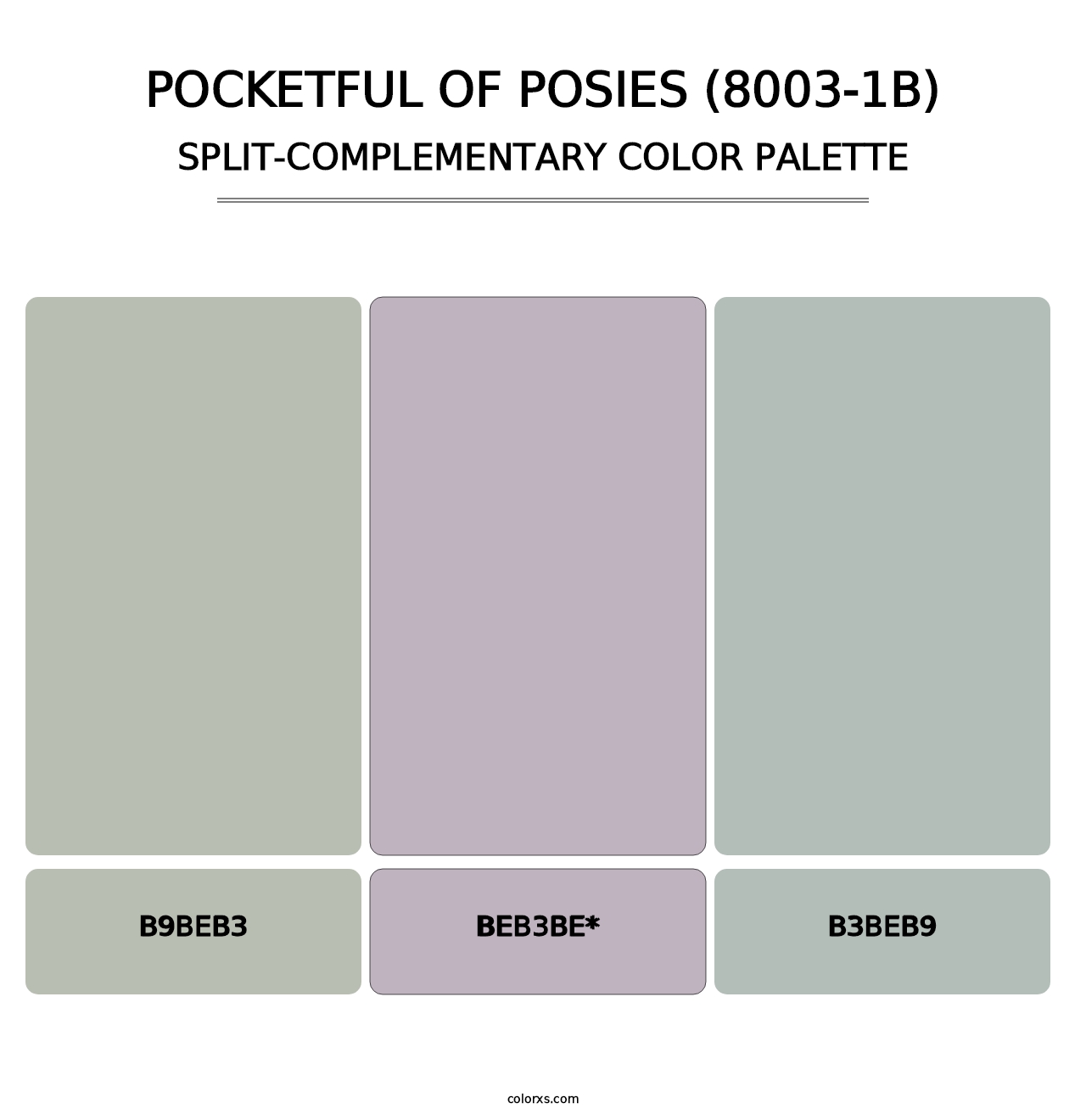 Pocketful of Posies (8003-1B) - Split-Complementary Color Palette