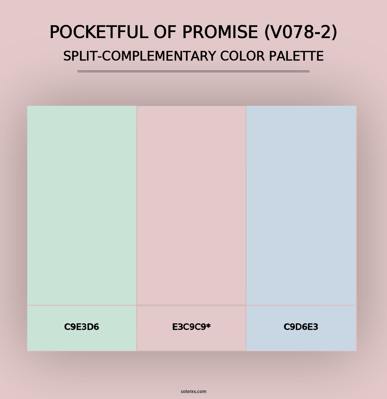 Pocketful of Promise (V078-2) - Split-Complementary Color Palette