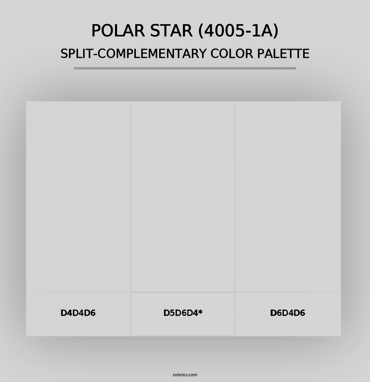 Polar Star (4005-1A) - Split-Complementary Color Palette