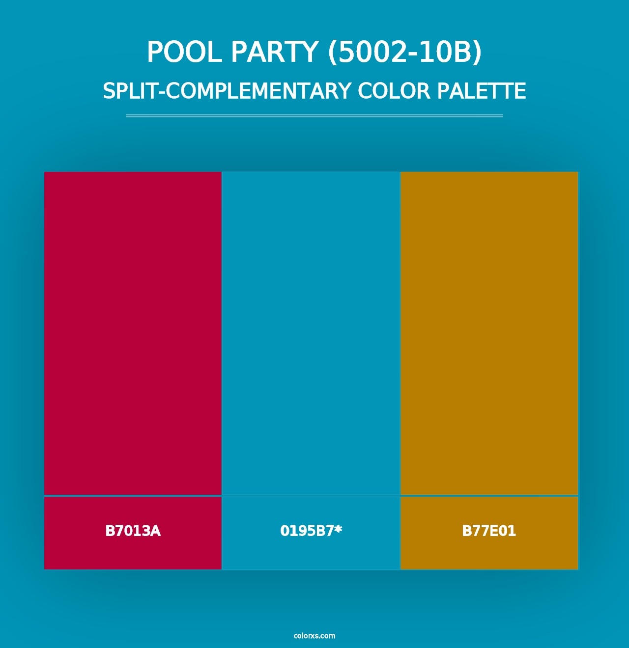 Pool Party (5002-10B) - Split-Complementary Color Palette