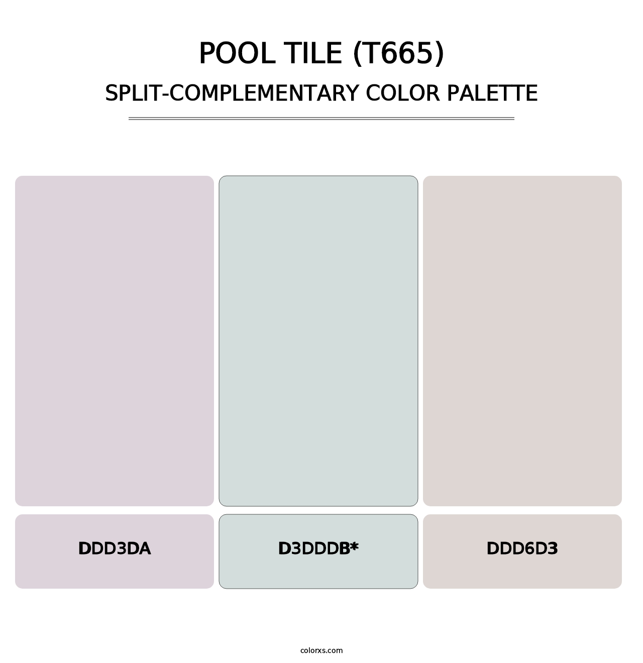 Pool Tile (T665) - Split-Complementary Color Palette