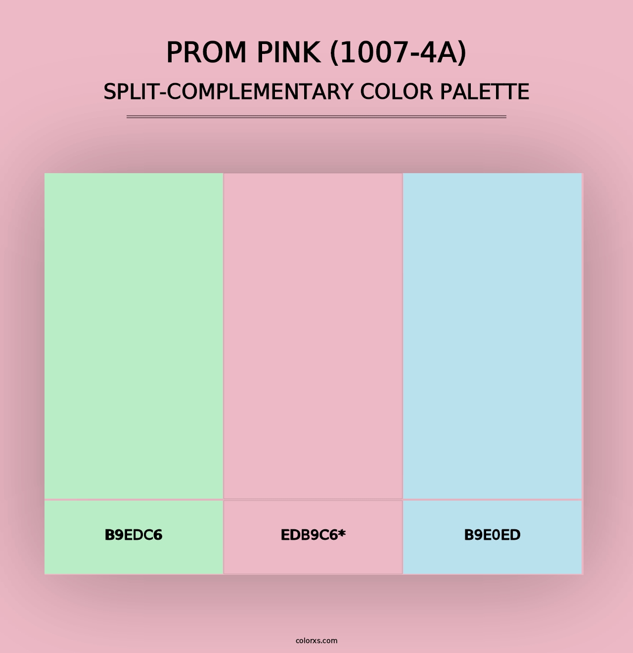 Prom Pink (1007-4A) - Split-Complementary Color Palette